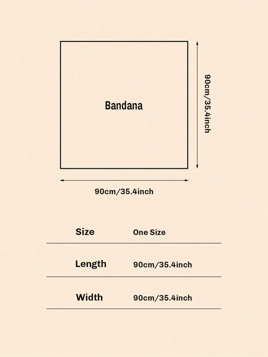 Shein 1 bufanda cuadrada de sarga de color liso de 90 cm, adecuada para uso diario - Quierox - Tienda Online