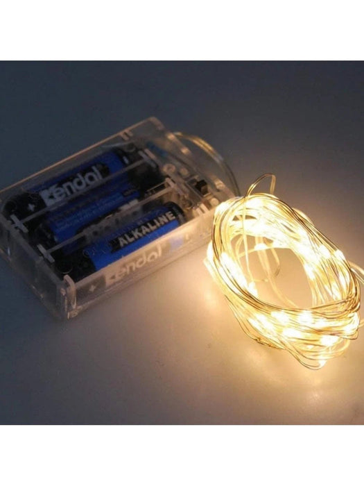 Shein 1 cadena de luces de cobre, luz decorativa extensible - Quierox - Tienda Online