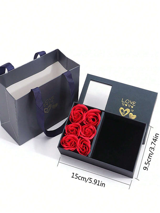 Shein 1 caja de regalo de rosa eterna para San Valentín - Quierox - Tienda Online