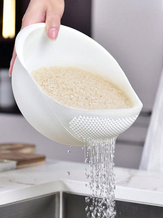 Shein 1 cesta de drenaje multifuncional para lavar arroz y verduras para el hogar - Quierox - Tienda Online