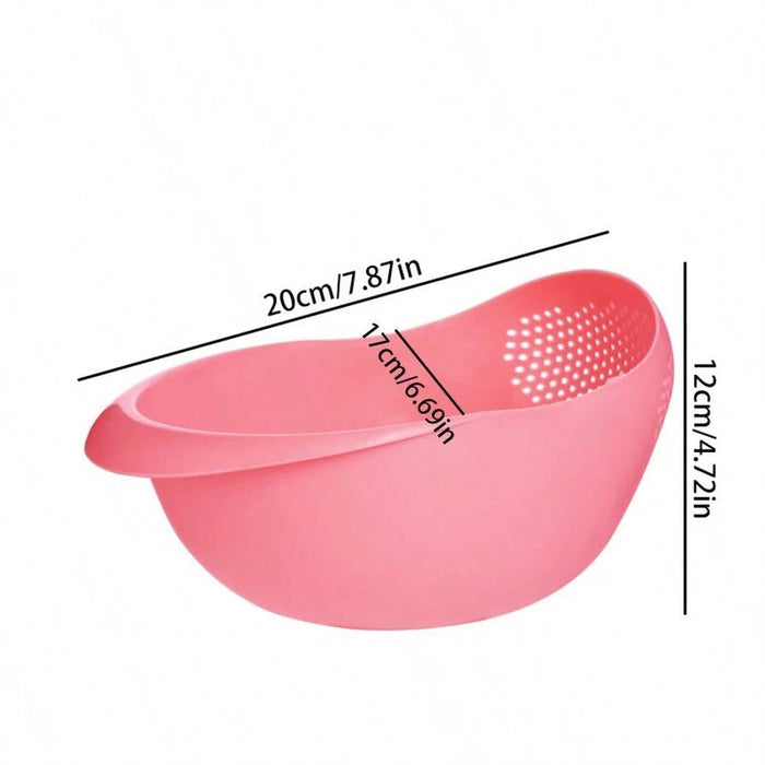 Shein 1 cesta de drenaje multifuncional para lavar arroz y verduras para el hogar - Quierox - Tienda Online