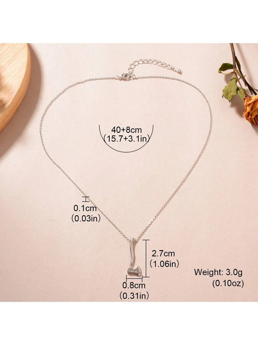 Shein 1 colgante en forma de hacha de amor bañado en cobre y plata - Quierox - Tienda Online