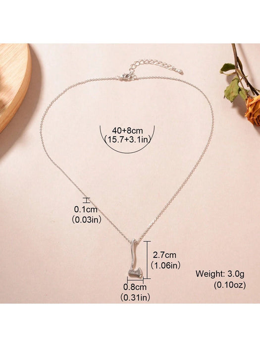 Shein 1 colgante en forma de hacha de amor bañado en cobre y plata - Quierox - Tienda Online