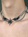 SHEIN 1 collar con colgante de ala de pluma negra y estrella estilo Y2K, gargantilla - Quierox - Tienda Online
