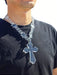 SHEIN 1 collar con colgante de cruz y cadena de espinas acrílicas transparentes - Quierox - Tienda Online