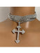 Shein 1 collar cruzado multicapa exagerado de estilo europeo y americano con diamantes de imitación - Quierox - Tienda Online
