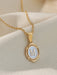 Shein 1 collar elegante y versátil con colgante de 26 letras en inglés de cobre - Quierox - Tienda Online