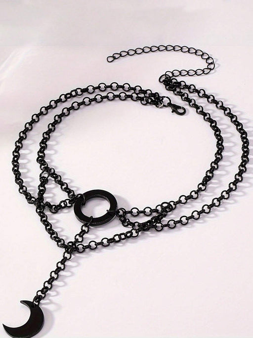 SHEIN 1 collar gargantilla con colgante de luna negra estilo gótico vintage - Quierox - Tienda Online