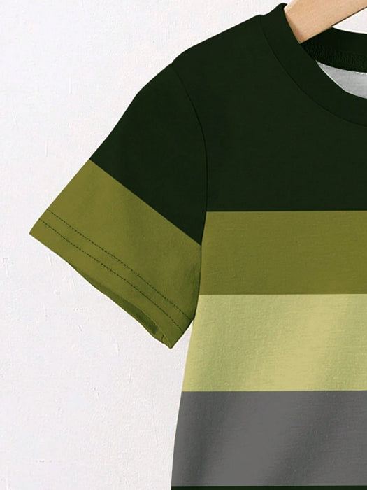 SHEIN 1 conjunto para bebé niño: camiseta de manga corta con cuello redondo - Quierox - Tienda Online