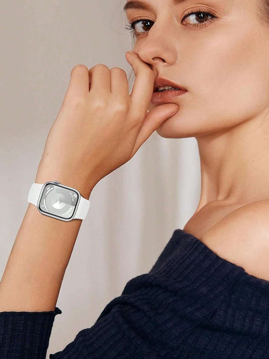 SHEIN 1 correa de reloj deportiva de silicona suave y bonita para Apple Watch 42/44/45/46/49 mm - Quierox - Tienda Online