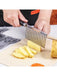 Shein 1 cuchillo multifuncional de acero inoxidable con borde ondulado para patatas y pepinos - Quierox - Tienda Online
