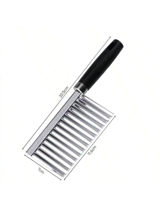 Shein 1 cuchillo multifuncional de acero inoxidable con borde ondulado para patatas y pepinos - Quierox - Tienda Online