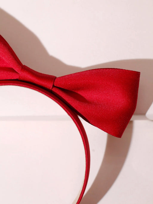 SHEIN 1 diadema roja con lazo 3D, adecuada para uso diario - Quierox - Tienda Online