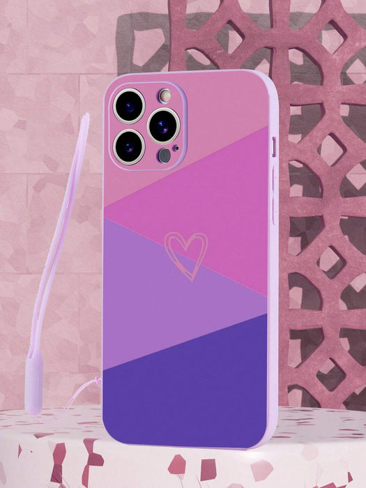 Shein 1 funda anticaídas de TPU morado con forma de corazón y 1 cordón de TPU morado - Quierox - Tienda Online
