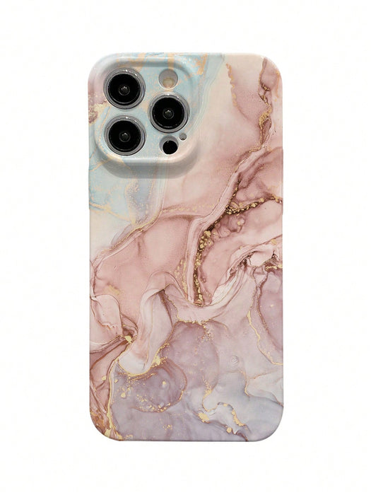 SHEIN 1 Funda completa para teléfono con estampado de mármol rosa - Quierox - Tienda Online