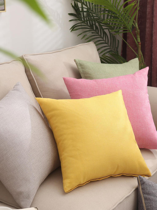 Shein 1 funda de cojín rosa, moderna funda de lino decorativa para el hogar - Quierox - Tienda Online