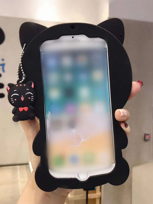 Shein 1 funda de silicona suave al tacto para teléfono con forma de gato iPhone 14 Pro Max - Quierox - Tienda Online