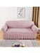 Shein 1 funda de sofá elástica con ribete de volantes de color sólido - Quierox - Tienda Online