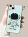 Shein 1 funda de teléfono con soporte de astronauta galvanizada para iphone 13 pro max - Quierox - Tienda Online