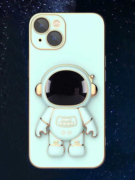 Shein 1 funda de teléfono con soporte de astronauta galvanizada para iphone 13 pro max - Quierox - Tienda Online