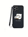 Shein 1 funda de TPU negra con diseño de pato de dibujos animados a prueba de golpes y 1 correa de silicona - Quierox - Tienda Online