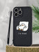 Shein 1 funda de TPU negra con diseño de pato de dibujos animados a prueba de golpes y 1 correa de silicona - Quierox - Tienda Online