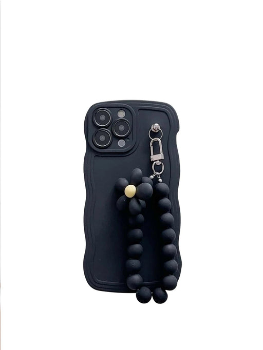 Shein 1 funda para teléfono con colgante de perlas de silicona con patrón antideslizante - Quierox - Tienda Online