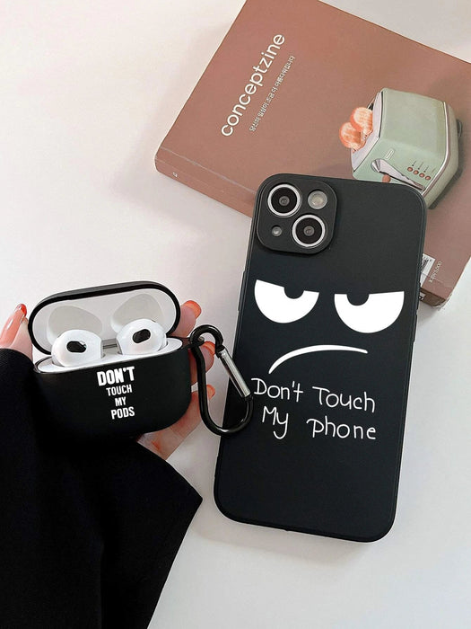 Shein 1 Funda para teléfono con dibujos animados y 1 Estuche compatible con Airpods 2nd gen - Quierox - Tienda Online