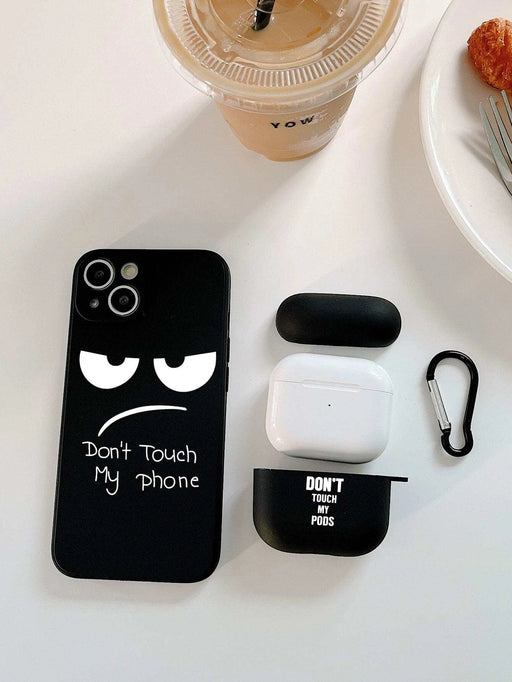 Shein 1 Funda para teléfono con dibujos animados y 1 Estuche compatible con Airpods 2nd gen - Quierox - Tienda Online