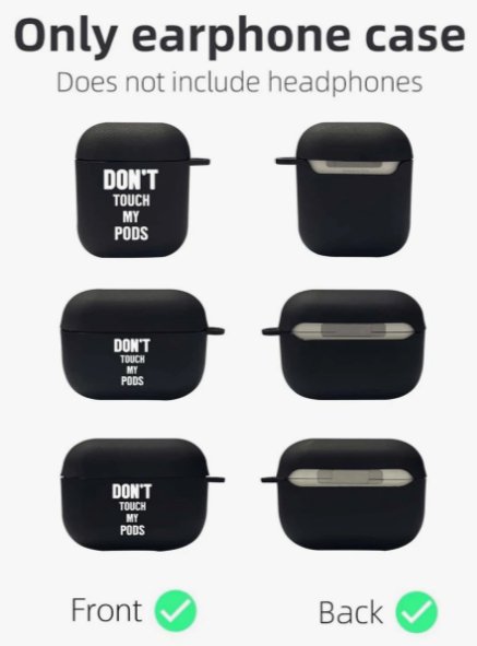 Shein 1 Funda para teléfono con dibujos animados y 1 Estuche compatible con airpods - Quierox - Tienda Online