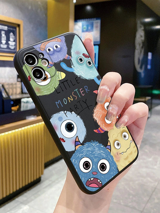 SHEIN 1 funda para teléfono con diseño de monstruo grande y ojos grandes, color negro - Quierox - Tienda Online