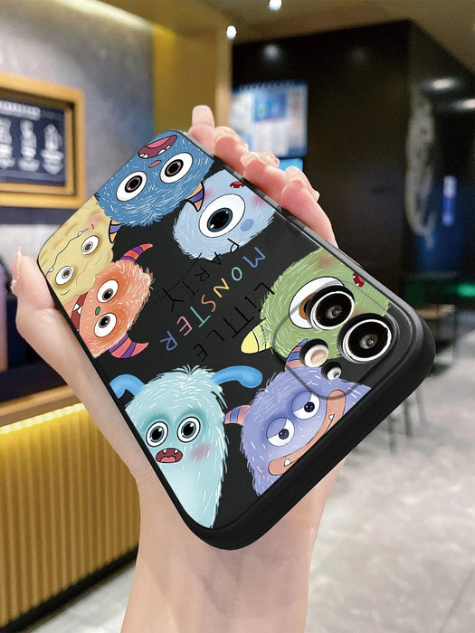 SHEIN 1 funda para teléfono con diseño de monstruo grande y ojos grandes, color negro - Quierox - Tienda Online