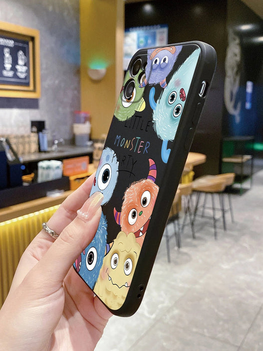 SHEIN 1 funda para teléfono con diseño de monstruo grande y ojos grandes, color negro - Quierox - Tienda Online