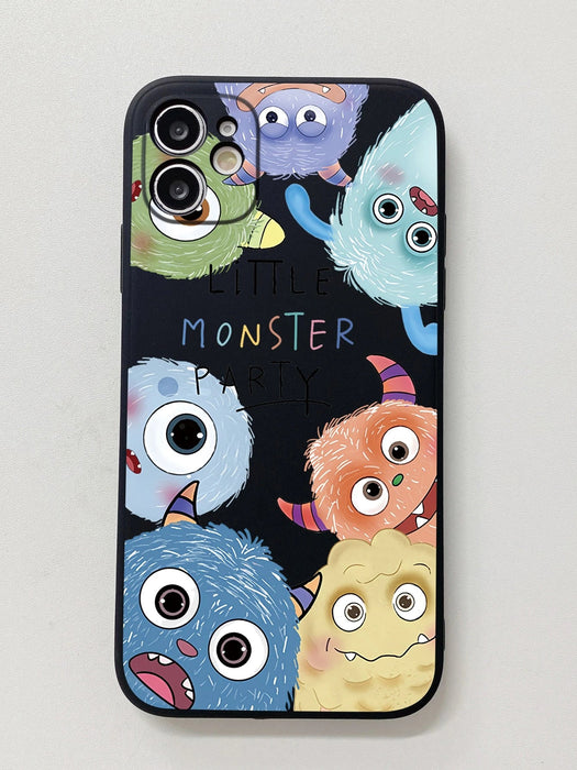 SHEIN 1 funda para teléfono con diseño de monstruo grande y ojos grandes, color negro - Quierox - Tienda Online