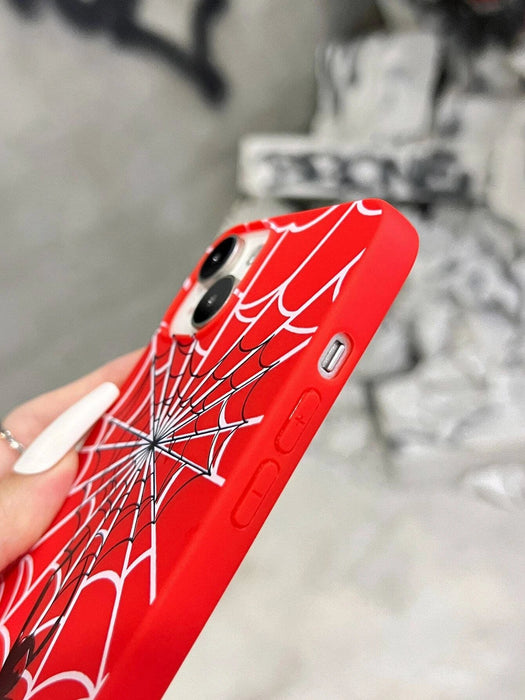 Shein 1 funda para teléfono con estampado de telaraña de colores para Halloween - Quierox - Tienda Online