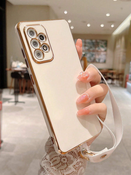 Shein 1 funda para teléfono de TPU anticaída galvanizada compatible con teléfonos Samsung - Quierox - Tienda Online