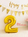 Shein 1 globo con forma de número, globo decorativo moderno de PE dorado para fiesta - Quierox - Tienda Online