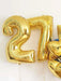 Shein 1 globo con forma de número, globo decorativo moderno de PE dorado para fiesta - Quierox - Tienda Online