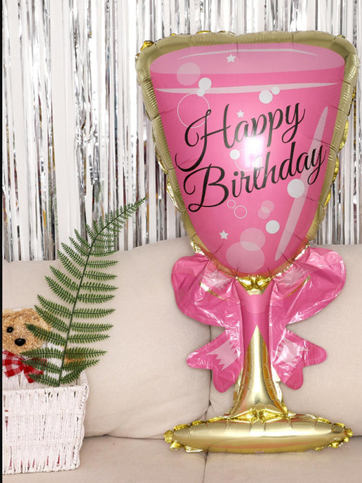 SHEIN 1 globo de polietileno, globo decorativo creativo con forma de taza para fiestas - Quierox - Tienda Online