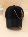 SHEIN 1 Gorra de béisbol con decoración de anillo y cadena para callejeros - Quierox - Tienda Online