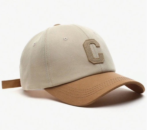 Shein 1 gorra de béisbol de ala curvada con letra mayúscula vintage simple - Quierox - Tienda Online