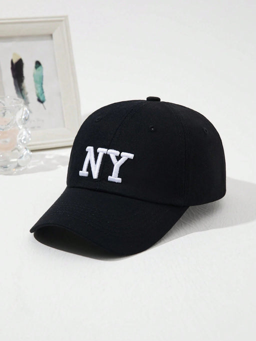 SHEIN 1 Gorra de béisbol NY para mujer bordada de moda - Quierox - Tienda Online