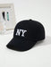 SHEIN 1 Gorra de béisbol NY para mujer bordada de moda - Quierox - Tienda Online