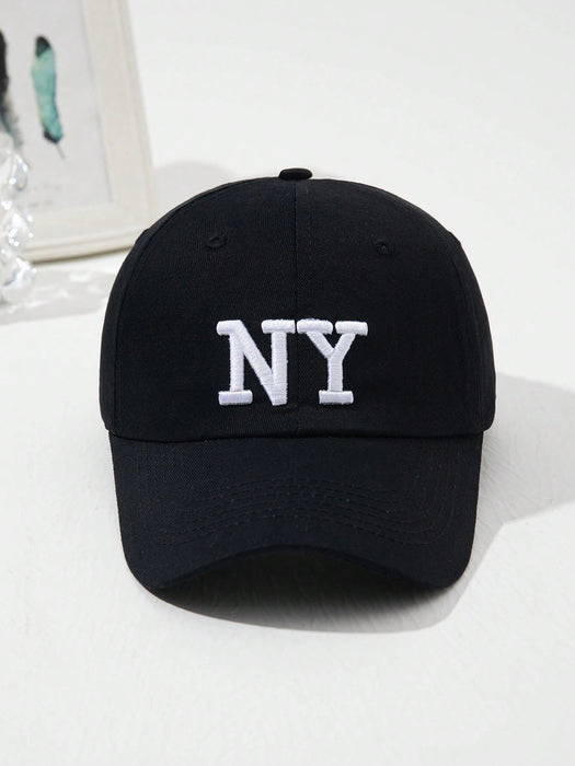 SHEIN 1 Gorra de béisbol NY para mujer bordada de moda - Quierox - Tienda Online