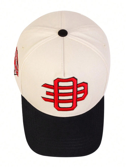 SHEIN 1 gorra de béisbol OE bordada para hombre, gorra de moda de cinco paneles - Quierox - Tienda Online