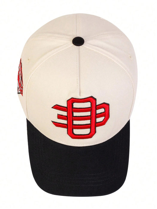 SHEIN 1 gorra de béisbol OE bordada para hombre, gorra de moda de cinco paneles - Quierox - Tienda Online