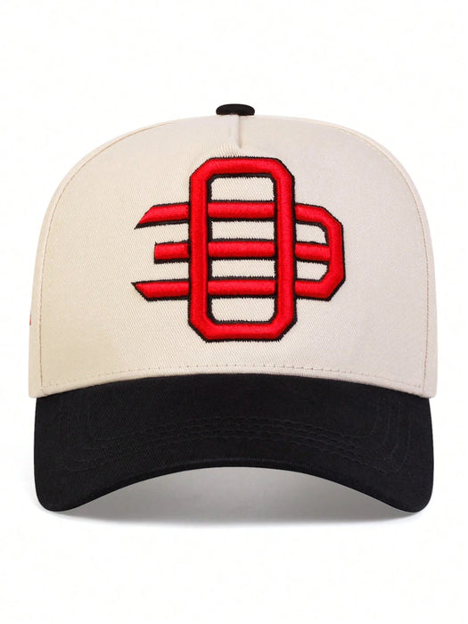 SHEIN 1 gorra de béisbol OE bordada para hombre, gorra de moda de cinco paneles - Quierox - Tienda Online