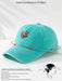 SHEIN 1 gorra de béisbol para hombre, azul claro, con estampado de oso dividido, ajustable - Quierox - Tienda Online
