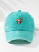 SHEIN 1 gorra de béisbol para hombre, azul claro, con estampado de oso dividido, ajustable - Quierox - Tienda Online