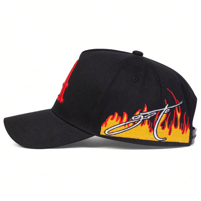 SHEIN 1 gorra de béisbol para hombre con la letra A bordada, gorra deportiva - Quierox - Tienda Online